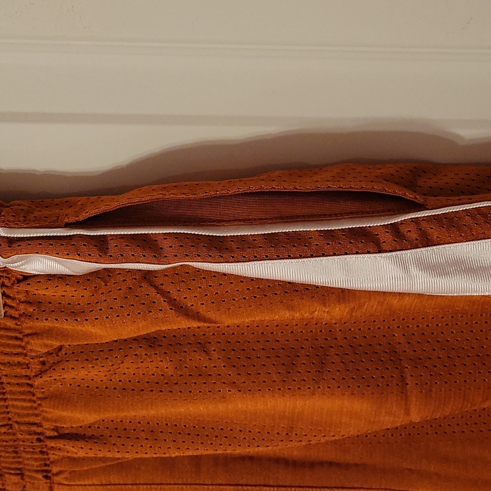 Like New University of Texas Colored Burnt Orange Tek Gear Basketball Shorts - Picture 3 of 5